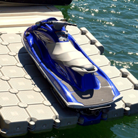 Ponton flottant pour jet ski, durable, résistant à la corrosion, en forme de V, en HDPE, capacité de charge de 230 kg/m, durée de vie de 15 ans