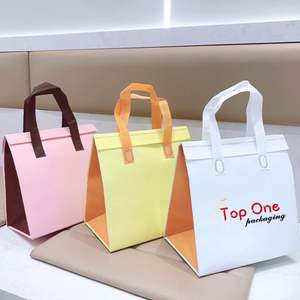 Sacs isothermes réutilisables personnalisés en non-tissé, écologiques, imperméables, pour le déjeuner, avec logo et lettres, vente en gros - Product Image 1