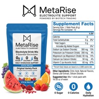 Mix di Bevande Elettrolitiche Vegane, Polvere per Idratazione Prima e Dopo l'Esercizio, Zero Calorie, Compatibile con Dieta Keto