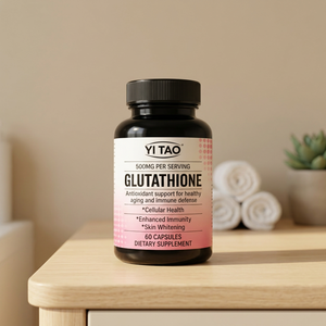 Glutatión 500 mg por porción, suplemento antioxidante para un envejecimiento saludable y defensa inmunitaria, apoya la salud celular y blanquea la piel - Product Image 1