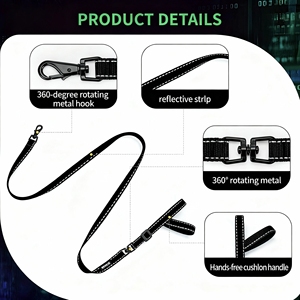 Multifunktionales Personalisiertes Langlebiges Sicherheitsgurt-Set mit Freihändiger Hundeleine und Verstellbarem Spaziergurt - Product Image 6