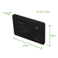 Lector RFID Portátil de 13.56MHz, Lector de Tarjetas Inteligentes IC, Lector y Escritor USB