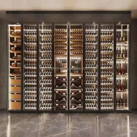 Réfrigérateur à vin en métal, armoire à vin personnalisée pour hôtel, maison, vitrine à verres à vin, refroidisseur de bouteilles de vin pour bars et restaurants
