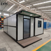 Maison conteneur pliable pour boutique temporaire, salle d'exposition et bureau de chantier