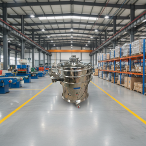 Machine de tamisage vibratoire industrielle en acier inoxydable pour la séparation des poudres et granulés, équipement de traitement alimentaire, pharmaceutique et chimique - Product Image 1