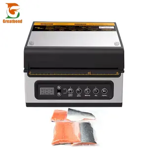 Best Selling Commercial Household Sealer Dry Wet Grease Food Patterned Plastic Bag Desktop Rice Sealing Vacuum Packaging Machine