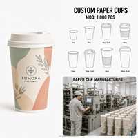 Gobelet à café en papier kraft à double paroi en gros pour les compagnies aériennes et les services de voyage, approuvé par la FDA, imprimé sur mesure