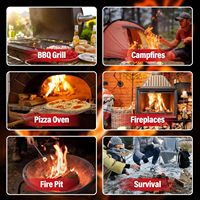 Allume-feu Naturel Étanche à Allumage Rapide et Inodore pour Camping, Barbecue, Brasero et Cheminée