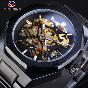 Orologio Meccanico Automatico da Uomo <span class=keywords><strong>Fucini</strong></span> 344, Stile Casual Business, Resistente all'Acqua, con Quadrante in Acrilico - Product Image 2