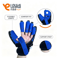 Gants de rééducation robotiques pour doigts Mirror Leyidi, appareil d'exercice électrique intelligent certifié CE, bleu noir S-XL pour usage domestique post-AVC