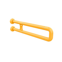 Barre d'appui en U pour personnes âgées, pour toilettes fixes et lavabos, antidérapante, capacité 100 kg, classe II, ABS, acier inoxydable