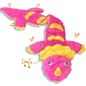 Perro Squeak Dinosaurs Durable Interactivo Masticar No más chirridos Papel arrugado Manténgalos ocupados Juguetes <span class=keywords><strong>de</strong></span> peluche sin relleno - Product Image 1