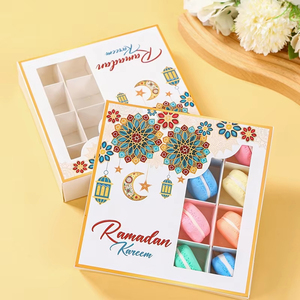 Paquete de <span class=keywords><strong>2</strong></span> Cajas de Cartón Transparente para Chocolates, Reciclables, Decoración para Fiestas de Eid y Ramadán, Empaque para Dulces - Product Image 4
