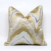 Housse de coussin de canapé moderne de luxe léger 18*18 pouces, housse de coussin de canapé pour hôtel, maison, salon, décoration de canapé, housse de coussin de taille