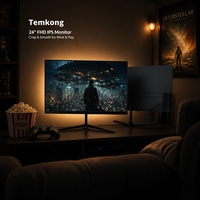 24 İnç FHD IPS Monitör 100Hz Dahili USB Hub 300cd/m² HDMI VGA İnce Çerçeve VESA Ofis Oyun OEM Özel
