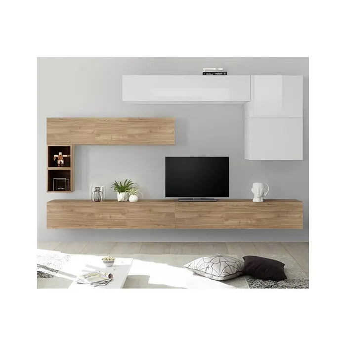 TV Cabinet Wall Units Black Meubles High Quality Tv Cabinet Modern Living Room Furniture Wooden TV Cabinet