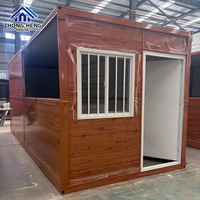Maison conteneur pliable modulaire préfabriquée de 20 pieds conforme aux normes AS/NZS, atelier industriel, entrepôt, logement pour le personnel sur site