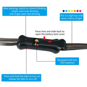 Benutzer definierte 3VDC LED-Batterie Leuchten Hunde leine Neues Design für kleine und mittlere Hunde Factory Direct EL-Produkte - Product Image 3