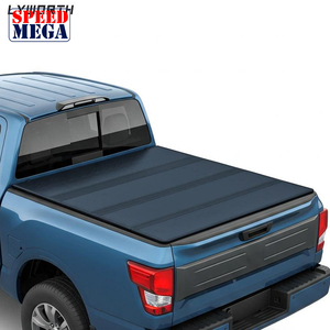 Bâche rigide pliable en quatre parties pour Nissan Navara Frontier, couvre-caisse étanche en aluminium à 4 volets, sans perçage, gain de place - Product Image 1