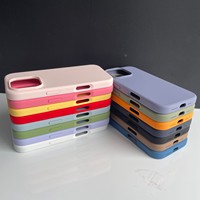 Coque complète magnétique en silicone liquide anti-chute de qualité supérieure pour iPhone 15 compatible avec le logo personnalisable de l'iPhone 16
