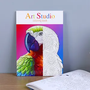 Servicio de impresión personalizado A4 libro de bolsillo niños dibujo arte libro para colorear para niños para colorear