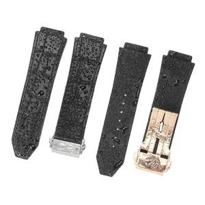 Correa de <span class=keywords><strong>Reloj</strong></span> de Cuero Genuino para <span class=keywords><strong>Hublot</strong></span> Big Bang Series, Banda de Piel de Vaca de 25*19mm, Accesorios de Lujo para Pulsera de <span class=keywords><strong>Hombre</strong></span> - Product Image 3