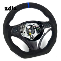 Volant en daim noir intégral pour BMW Série 3 E90 E92 E93 E82 E87 M3 Accessoires intérieurs de voiture