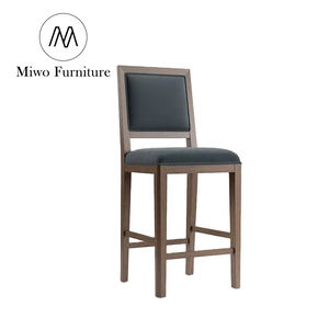 <span class=keywords><strong>Taburete</strong></span> tapizado de madera para <span class=keywords><strong>cocina</strong></span> moderna, diseño de <span class=keywords><strong>taburete</strong></span> para mostrador, comedor, uso comercial, barra de bar, silla con respaldo alto - Product Image 1