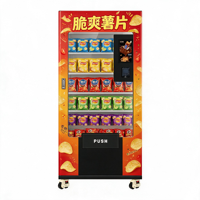 Distributeur automatique de boissons et de snacks minceur en gros, écran tactile 10,1 pouces, capacité 300-600 pièces, refroidissement par absorption, économie d'énergie