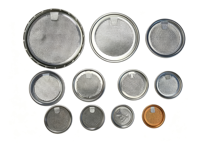 Couvercles en aluminium doré de 46,5 mm et 52,5 mm à ouverture facile, anti-déversement, à fermeture lisse, entièrement pelables, pour boîtes de conserve alimentaires