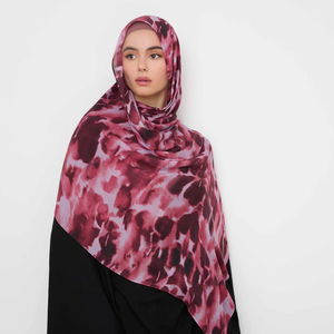 2025 nouveau Design haute qualité Modal Viscose coton Hijab écharpe pour les femmes musulmanes Logo personnalisable imprimé avec motif floral - Product Image 2