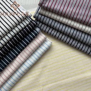 Tissu tricoté ajouré HAPPEAK <span class=keywords><strong>de</strong></span> haute qualité, 175 g/m², léger, imprimé rayé, pour vêtements <span class=keywords><strong>de</strong></span> détente <span class=keywords><strong>de</strong></span> boutique - Product Image 1