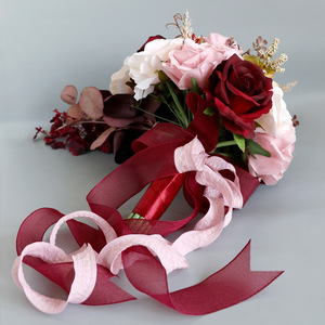 Goutte d'eau tombe <span class=keywords><strong>mariée</strong></span> tenant un <span class=keywords><strong>bouquet</strong></span> de fleurs de mariage, <span class=keywords><strong>bouquet</strong></span> de fleurs de <span class=keywords><strong>mariée</strong></span> artificielles de simulation pour la <span class=keywords><strong>mariée</strong></span> - Product Image 5