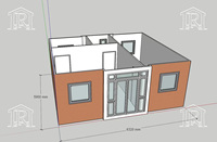 Maisons mobiles préfabriquées économiques Duplex moderne Maison détachable confortable de 2 étages avec balcon