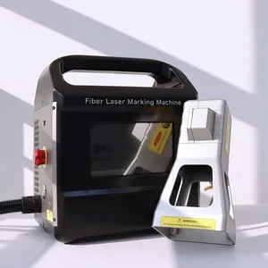 Portable Small Industrial Use 20W 25W 30W 50W Options Touch Screen Mark Steel Metal Handheld Mini Fiber Laser Marking Machine