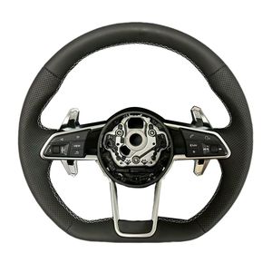 Avec bouton de démarrage R8 et volant en carbone semi-perforé pour <span class=keywords><strong>Audi</strong></span> <span class=keywords><strong>A3</strong></span> A4 A5 A6 C7 C8 Q3 Q5 Q7 4L SQ5 SQ8 TTRS - Product Image 1
