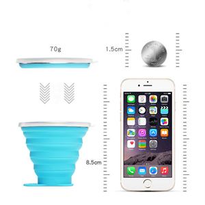 Vaso Plegable de Silicona de Grado Alimenticio de Alta Calidad, Vaso de Viaje Reutilizable, Vaso de Agua Portátil Personalizado al por Mayor - Product Image 3