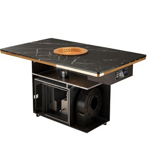 Mesa de Comedor Inteligente y Moderna para Restaurante con Purificación de Aire para Uso Comercial en Exteriores, Centro Comercial, Barbacoa sin Humo - Product Image 3