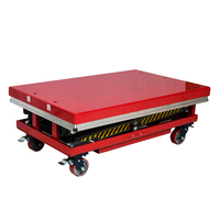 Table élévatrice électrique mobile portable avec quatre roues