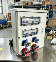 Boîte de distribution d'énergie temporaire pour chantier, étanche, murale, pour usage industriel et de maintenance