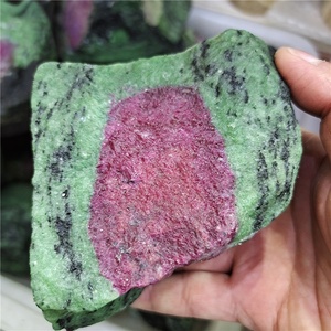 Piedra Epidota <span class=keywords><strong>Natural</strong></span> en Bruto de Alta Calidad al por Mayor, Cristal en Bruto de Rubí Zoisita - Product Image 5