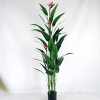 HX-07 Vente d'usine Fleurs artificielles en faux oiseau de paradis au toucher réel Bouquet d'oiseaux de paradis Fleur artificielle en oiseau de paradis