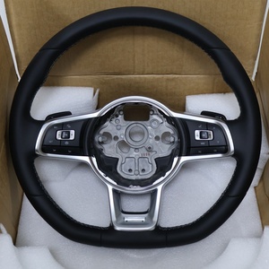 พวงมาลัยหนังสีดำย้อนยุคสำหรับ MK7กอล์ฟ Volkswagen MK6 MK5 GTI GTD GTE POLO Touareg Passat - Product Image 2