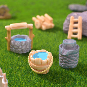Micro paysage jardinage petits ornements-nouvelle série d'outils <span class=keywords><strong>de</strong></span> ferme <span class=keywords><strong>de</strong></span> simulation artisanat <span class=keywords><strong>en</strong></span> résine écologique-puits d'eau camion grange - Product Image 4