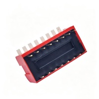 Commutateur DIP 8 positions 2,54 mm, type vertical rouge SPST, modèle traversant DP-8 pour mini-IPC industriel et passerelle IA Edge