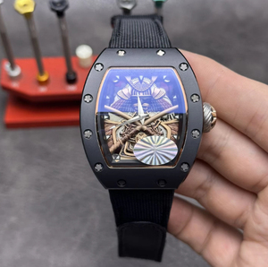Reloj de Alta Gama, Clásico y Moderno, con Caja de Cerámica Negra y Correa de Lona, Reloj Mecánico Deportivo para Hombre - Product Image 1
