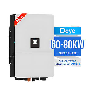 Onduleurs solaires hybrides triphasés Deye 60 kW 70 kW 75 kW 80 kW à onde sinusoïdale pure non isolée pour usage commercial - Product Image 5