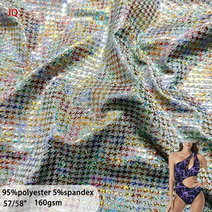 Vente directe d'usine, tissu de costume de scène de type fleur bronzée à effet peau de serpent, non fissurant, pour vêtements de fête érotiques - Product Image 1