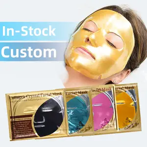 Korean Skin Care Beauty Cosmetics Face Masks Hyaluronic Acid Firming Facial Black Bio Gold Collagen Face Mask For Skin Care