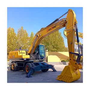 Shanzhong Brand Large Excavator 215 Wheel Excavator Exported to Central Asia